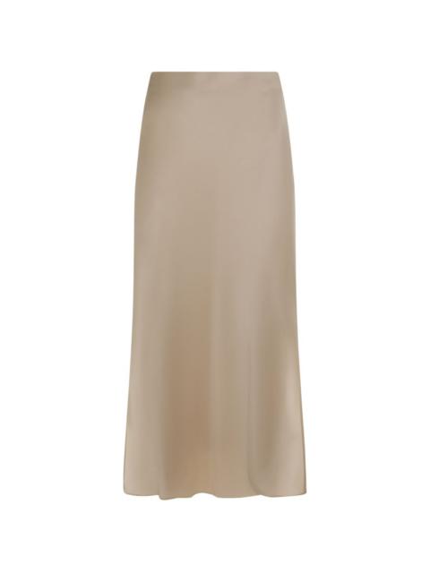 Brunello Cucinelli slit skirt