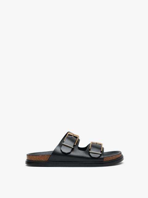 The Row Buckle black slides
