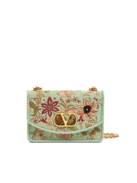 Valentino floral-embroidered shoulder bag