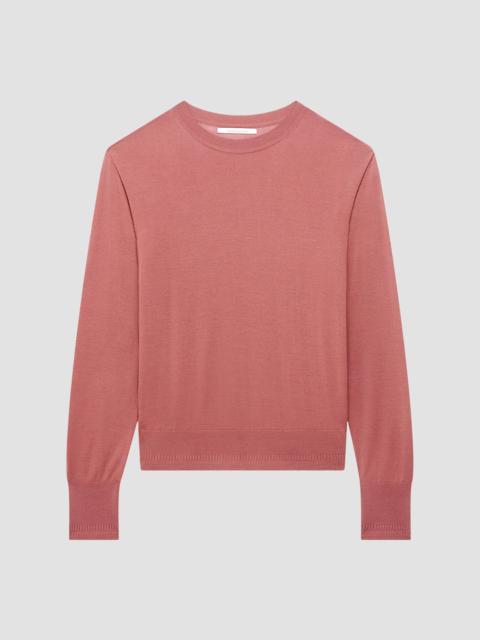 Another Tomorrow Women's Feather Weight Crew Sweater - Earth