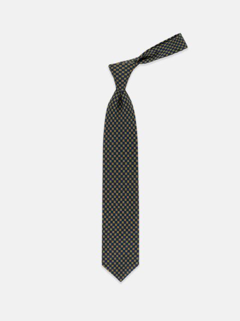 J. PRESS MADE-IN-ENGLAND NAVY COROLLA FOULARD TIE