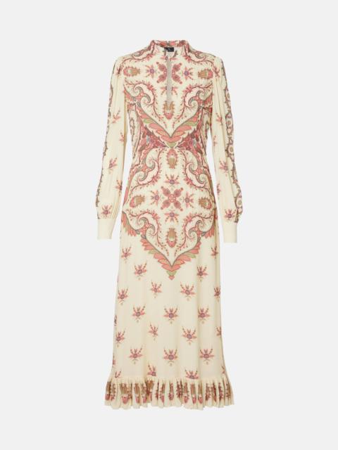 Etro Cutout printed midi dress