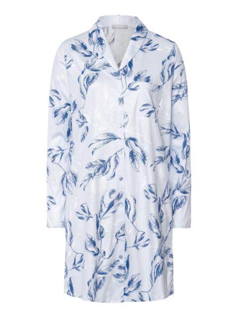 HANRO Loungy Nights Cotton Flannel Sleep Shirt