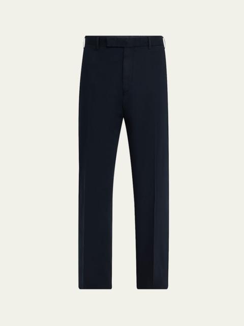 ZEGNA Men's Flat-Front Chino Pants
