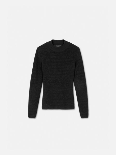 VERSACE Croc-Knit Sweater