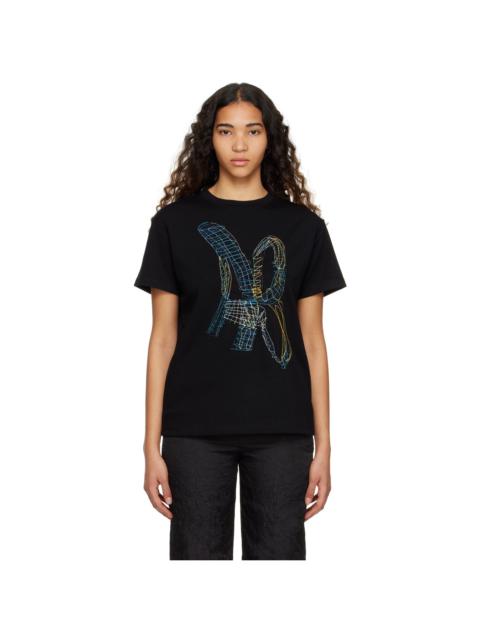 Andersson Bell Black 'AB' Embroidered T-Shirt