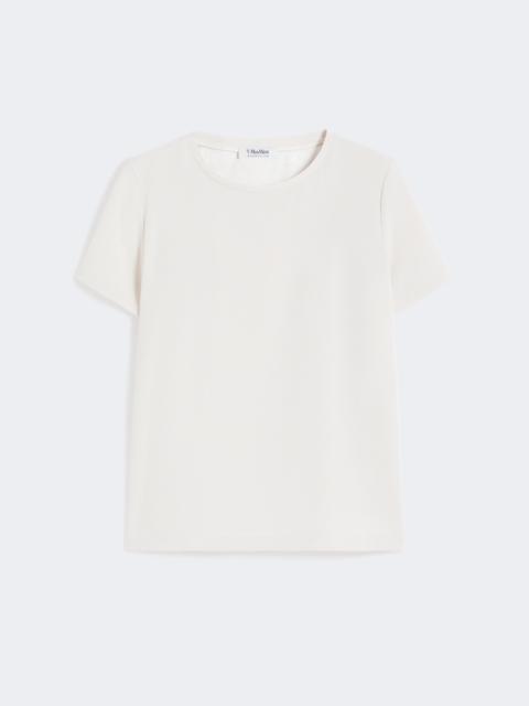 'S Max Mara Satin T-shirt - NATURAL