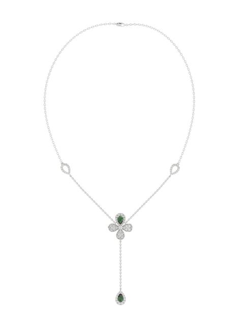 Marchesa FLORAL WHITE GOLD Y NECKLACE