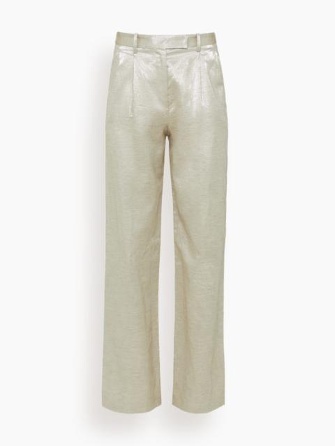 forte_forte Chic Linen High Waisted Pants in Lucente