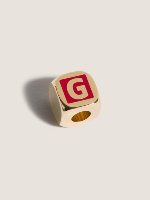 Miu Miu Enameled metal dice charm