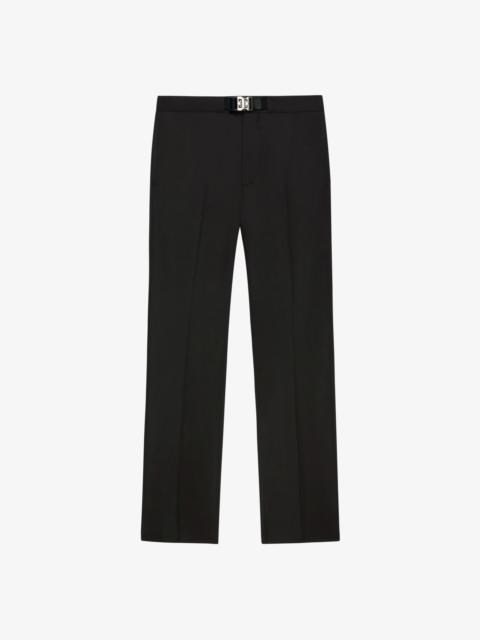 SLIM-FIT PANTS IN TECHNICAL NYLON WITH 4G BUCKLE
