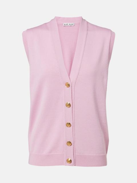 BLAZÉ MILANO Sebright wool, silk, and cashmere vest
