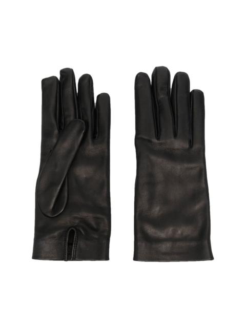 SAINT LAURENT silk-lined leather gloves