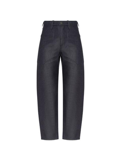 Jil Sander logo-patch jeans