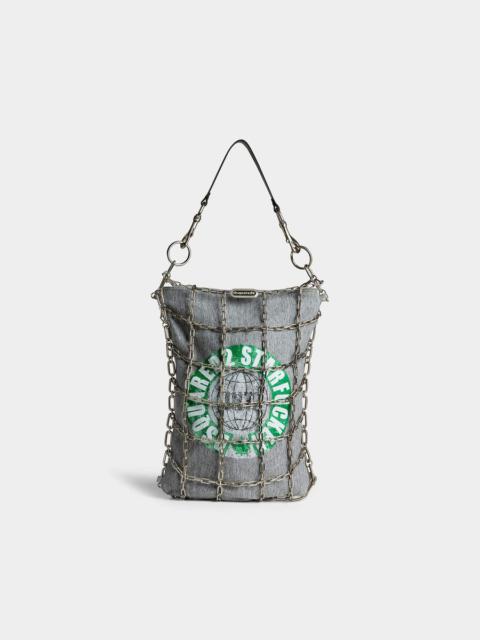 DSQUARED2 CAGE SHOULDER BAG