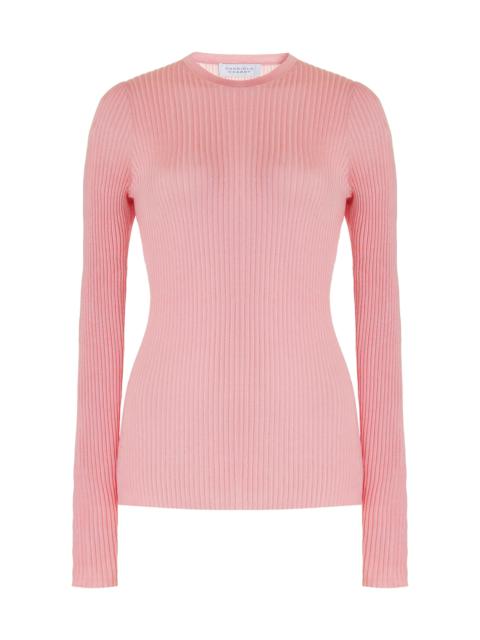 GABRIELA HEARST Browning Knit Sweater in Rosa Cashmere Silk