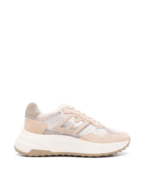 Hi-Fi leather sneakers