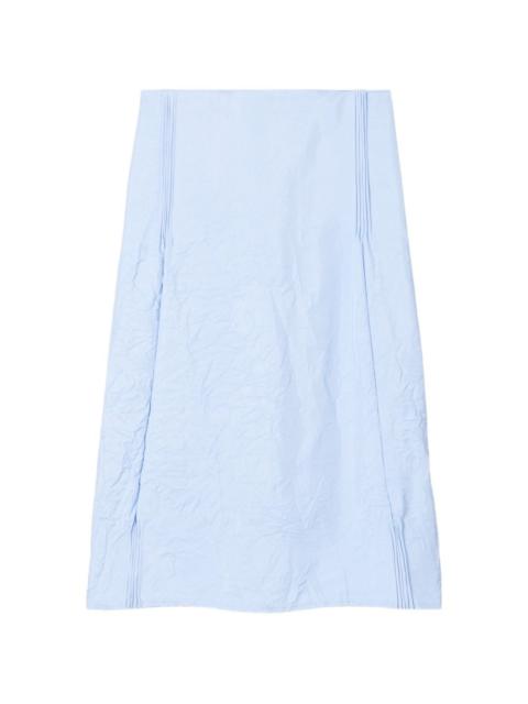 TORY BURCH crinkled viscose skirt