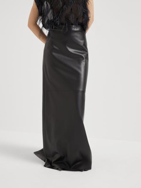 Brunello Cucinelli Nappa leather mermaid skirt