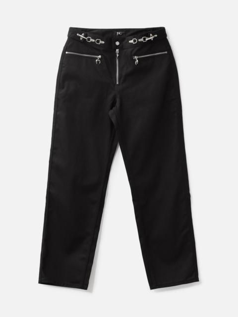 Thug Club THREE-ZIP EMBROIDERED PANTS