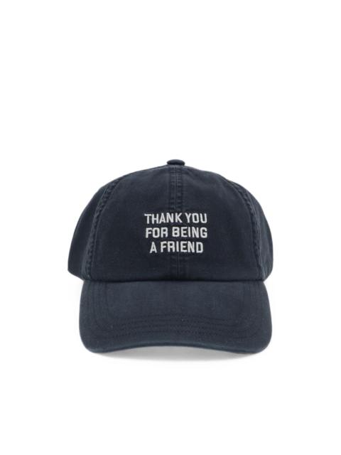 AMI Paris slogan-embroidered Ami de Coeur baseball cap