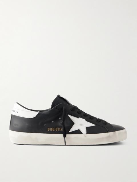 Golden Goose Super-Star Distressed Leather Sneakers