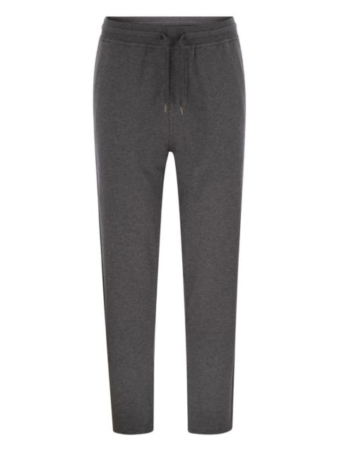 Brunello Cucinelli drawstring fleece track pants