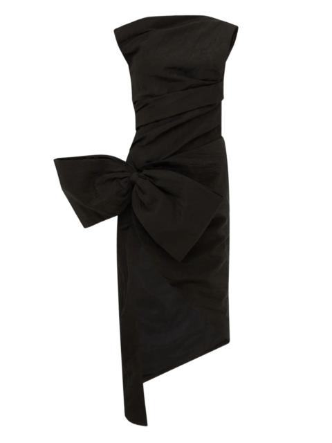 David Koma bow ruched asymmetric dress
