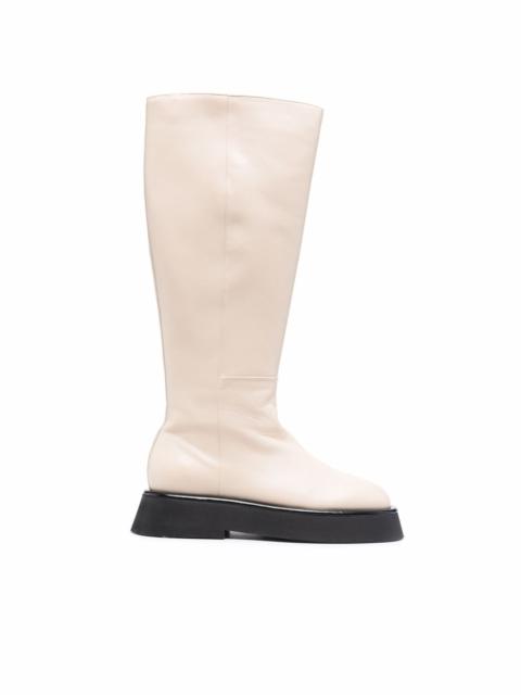 WANDLER chunky knee-length leather boots