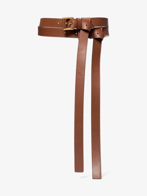 MICHAEL KORS COLLECTION Allegra Leather Double Waist Belt