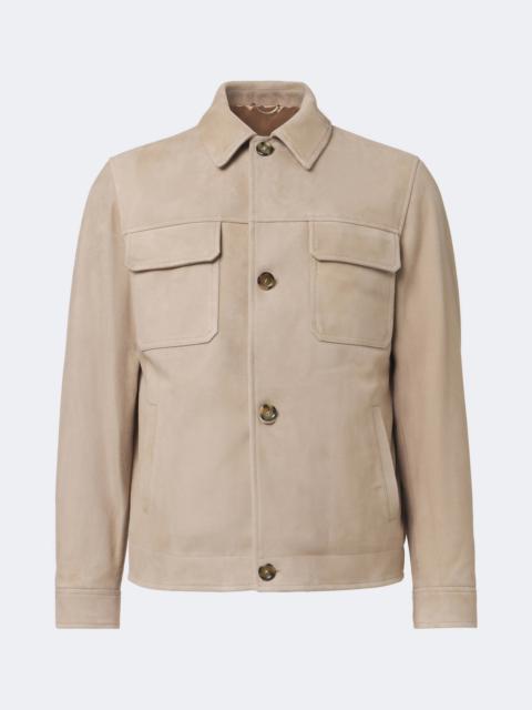 LARDINI Suede blouson jacket