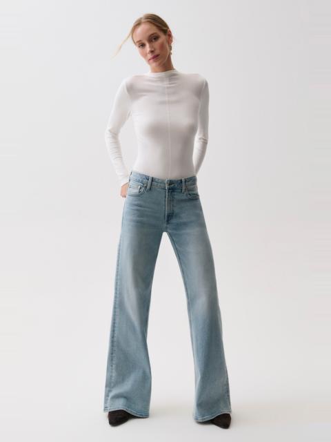 PISTOLA VIVIAN MID RISE WIDE LEG - SEA HAZE