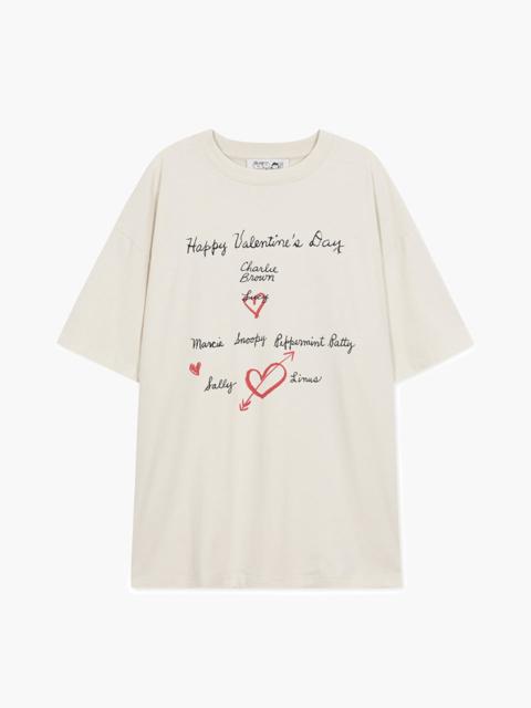 MARGESHERWOOD Happy Valentine's Day Oversize Tee