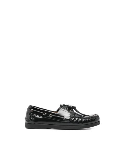 TOGA VIRILIS embellished leather boat shoes
