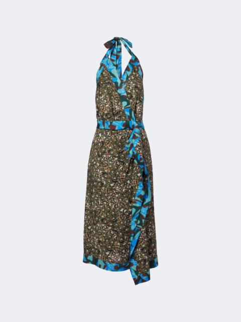 Dries Van Noten Printed halterneck midi dress