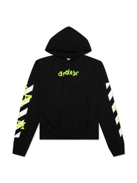 Off-White OPPOSITE ARR BOXY HOODIE - BLACK/LIME