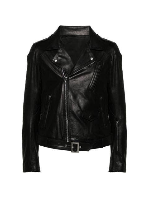 Rick Owens classic-collar leather jacket | REVERSIBLE