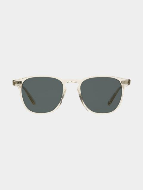 Garrett Leight Men's Brooks x 48 Keyhole-Bridge Square Sunglasses