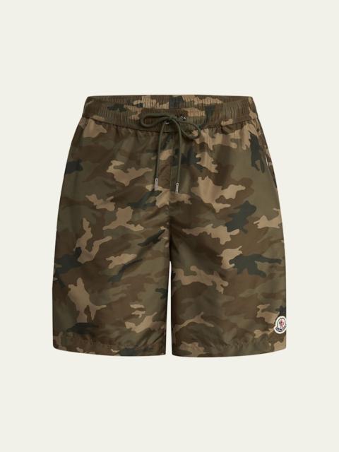 Moncler Men's Camouflage Swim Shorts