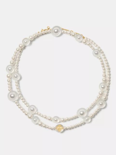 kate spade Spade Flower Pearl Long Statement Necklace