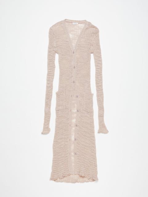 Acne Studios Wide rib cardigan - Dusty pink