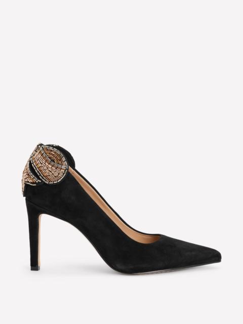BODEN Embellished Court Shoes-Black