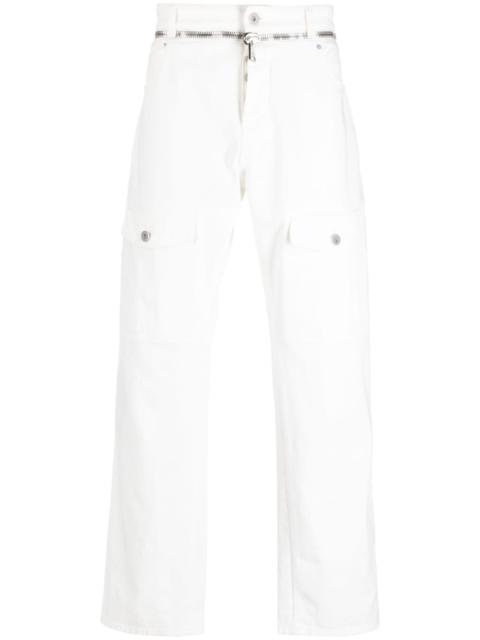 Balmain zip-detail straight-leg jeans