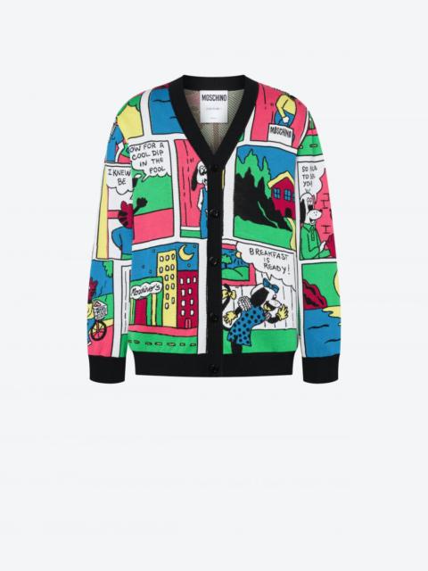 Moschino MOSCHINO COMICS COTTON CARDIGAN