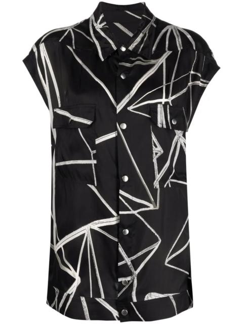 Rick Owens graphic-print overshirt
