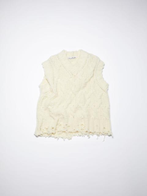 Acne Studios Chunky sweater vest - Off white