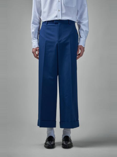 Valentino Cuffed Trousers in Cotton Gabardine