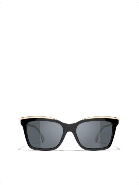 CHANEL CH4301 Butterfly-Frame Acetate Sunglasses