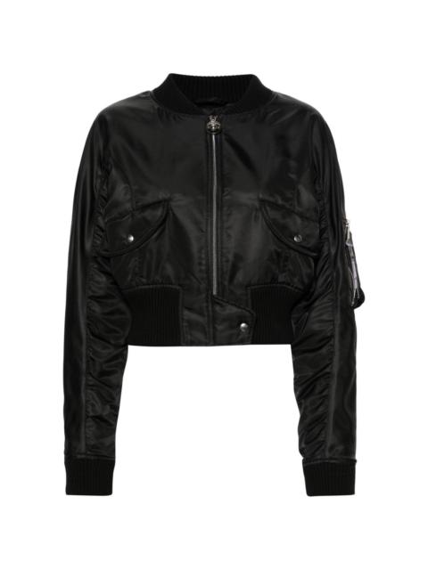 Cynthia cropped bomber jacket