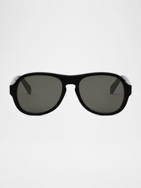 CELINE Men's Bold 3 Dots Aviator Sunglasses